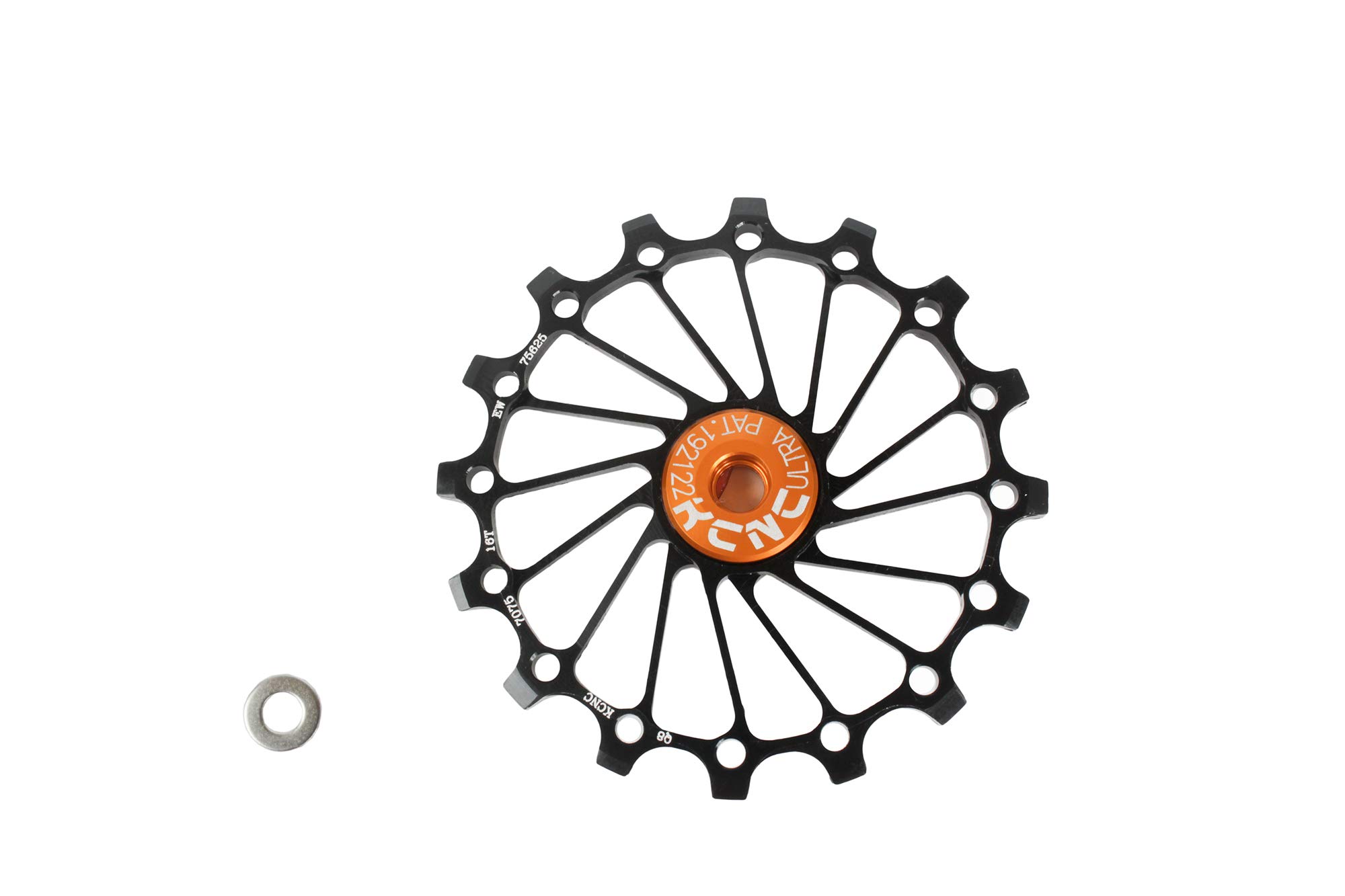 KCNC Road Mountain Bike Rear Derailleur Oversized Pulley 16T for Shimano/Sram/Campy OSPW use (Black)