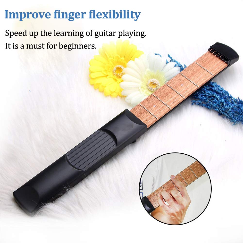 Guitare De Poche Entraîneur D'Accords Silencieux – Gadget Léger Pour Débutants, Exercices Doigts & Mémoire Musculaire N'importe Où