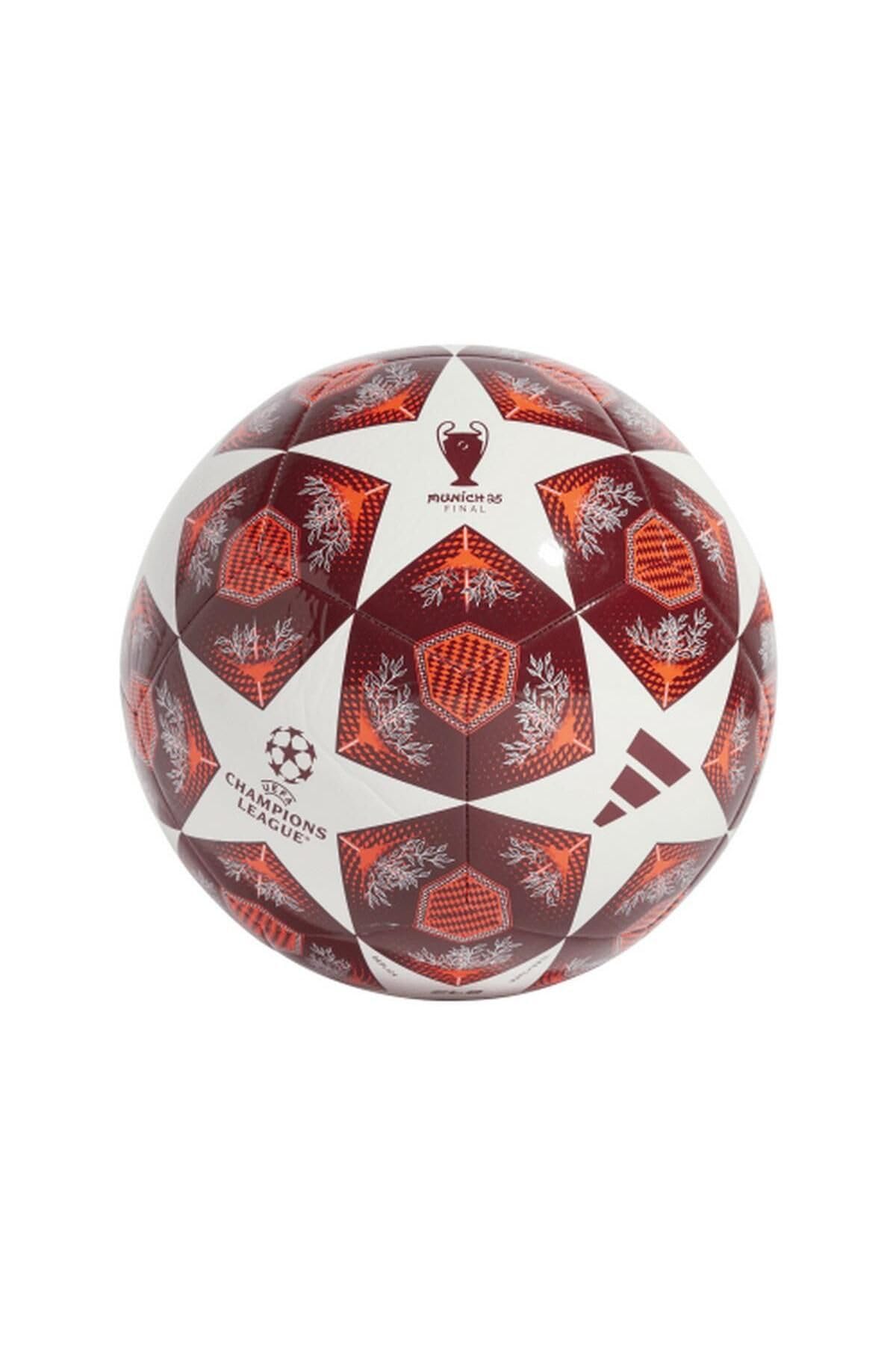 adidas UCL Club 24/25 Knockout Stages Ball Unisex Yetişkinler için BEYAZ/SOLRED/CBURGU 37 EU