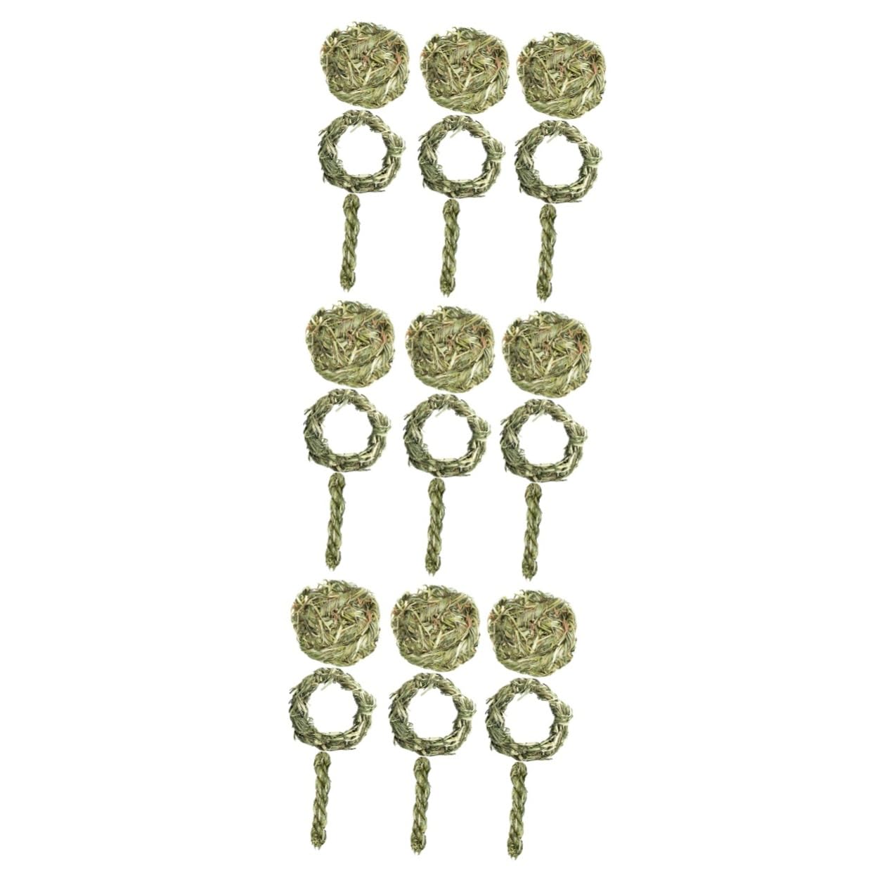 BESPORTBLE 27pièces Jouets à Mâcher pour Rongeurs Snack Herbe pour Chinchilla Hamster Et Jouets De Dentition Graminées pour Petits Animaux