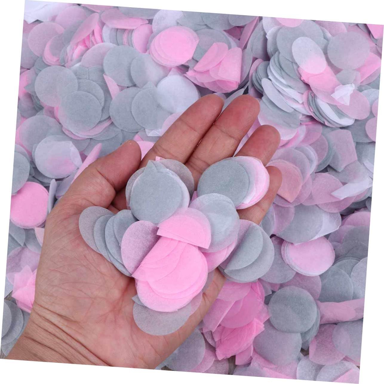Gadpiparty 3pcs Confetti Paper Cuttings for Weddings and Parties and Grey Mix Table Scatter for Celebrations and Events