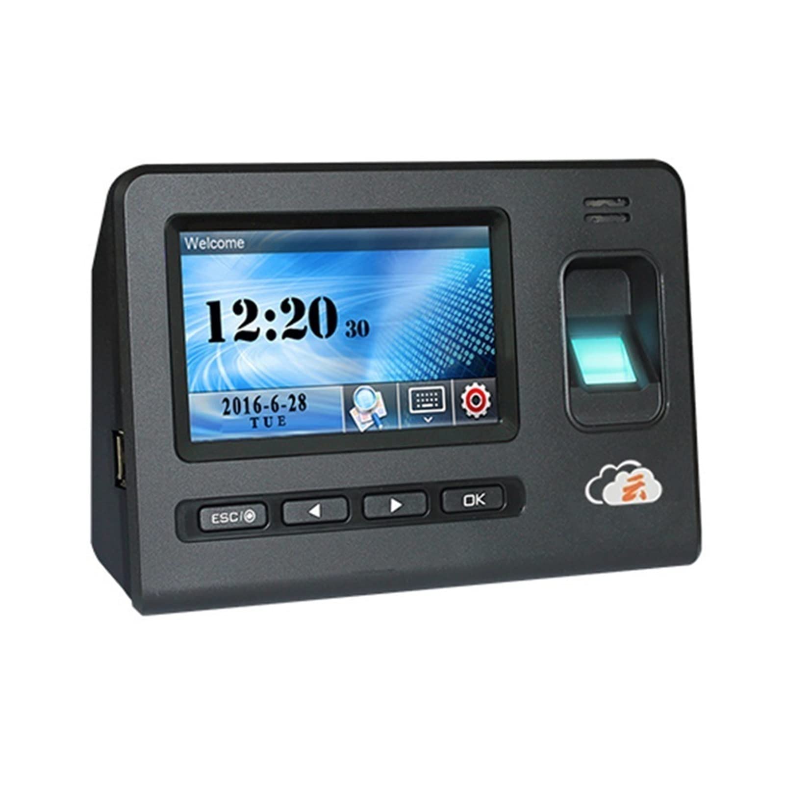 Biometric Employee Attendance Machine Tpad86-YUN Time Attendance Fingerprint Machine Cloud Time Attendance Machine Network Time Attendance Machine Fingerprint Time CLock for Small Businesses and Offic