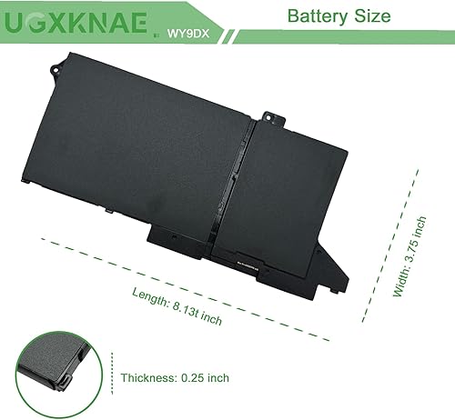 Miniatura 7 de UGXKNAE WY9DX - Batería para portátil de 42 Wh, compatible con Dell Latitude 14 5420 Latitude 15 5520 Precision 15 3560 Series P137G P137G001 P104F