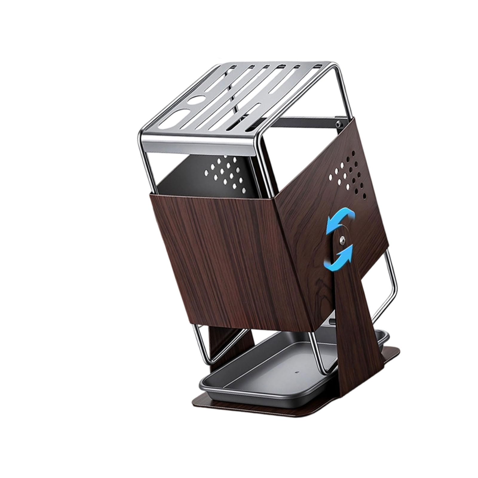 ZEPFJHE Rotating Kitchen Stand for Storage with Sturdy Construction and Elegant Look Multifunctional Cutter Block