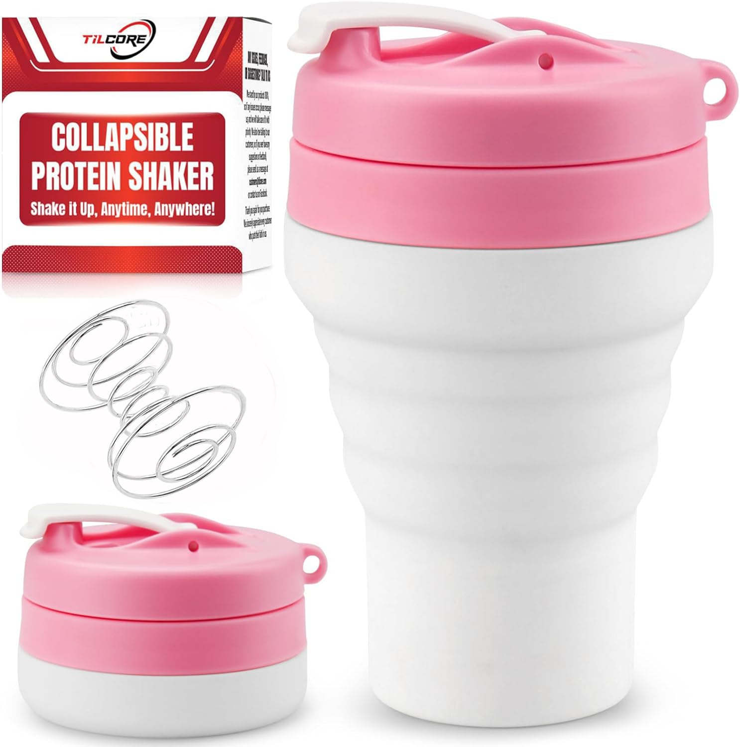 Bottles Uk 16oz Bottle Leakproof BPA-Free Mixer Cup (Pink
