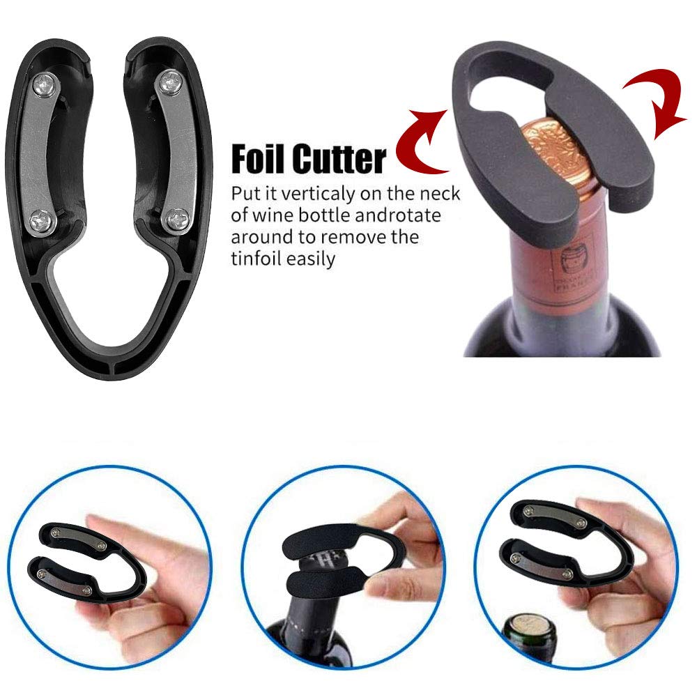 Sacacorchos de vino, Sacacorchos profesional, abrebotellas de vino, palanca manual manual, sacacorchos con bomba de palanca ergonómica, espiral, estilo conejo
