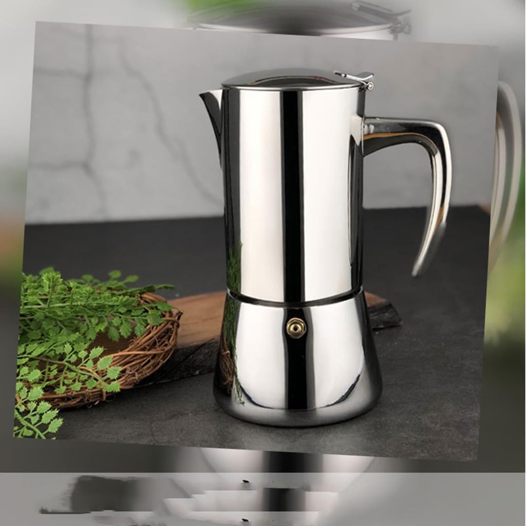 The 304 Stainless Steel Mocha Pot Suitable Induction Cooker Powder Sheet 200 Ml Portable Coffee