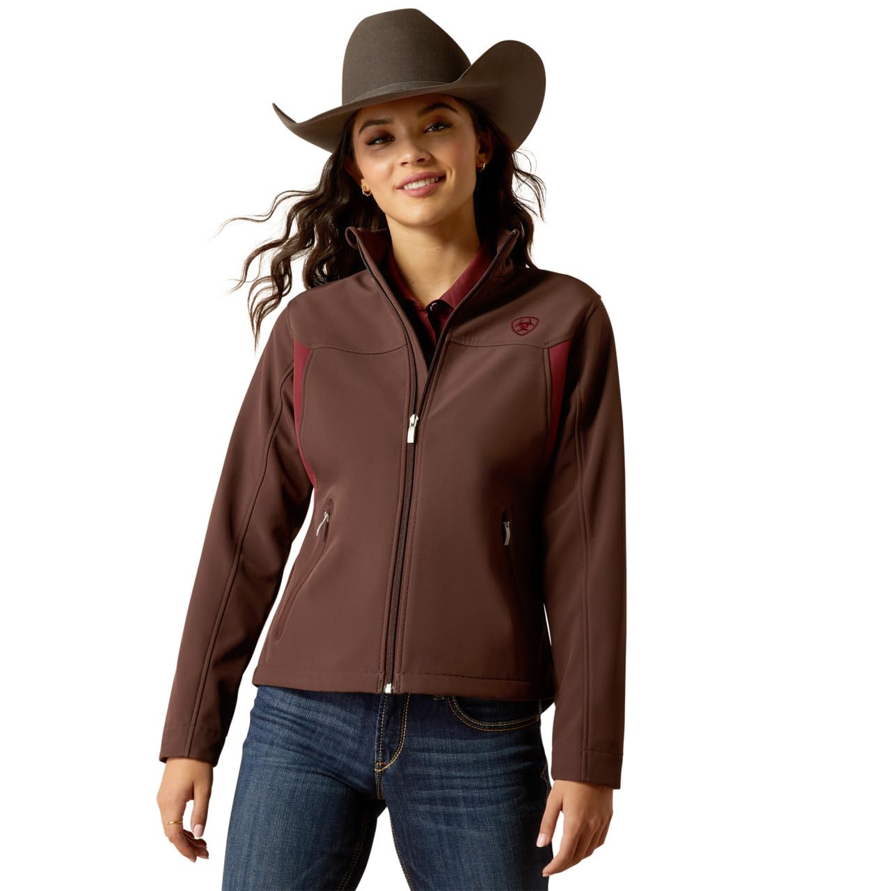 Ariat Women's New Team Softshell Jacket – Wind and Water Resistant Jacket