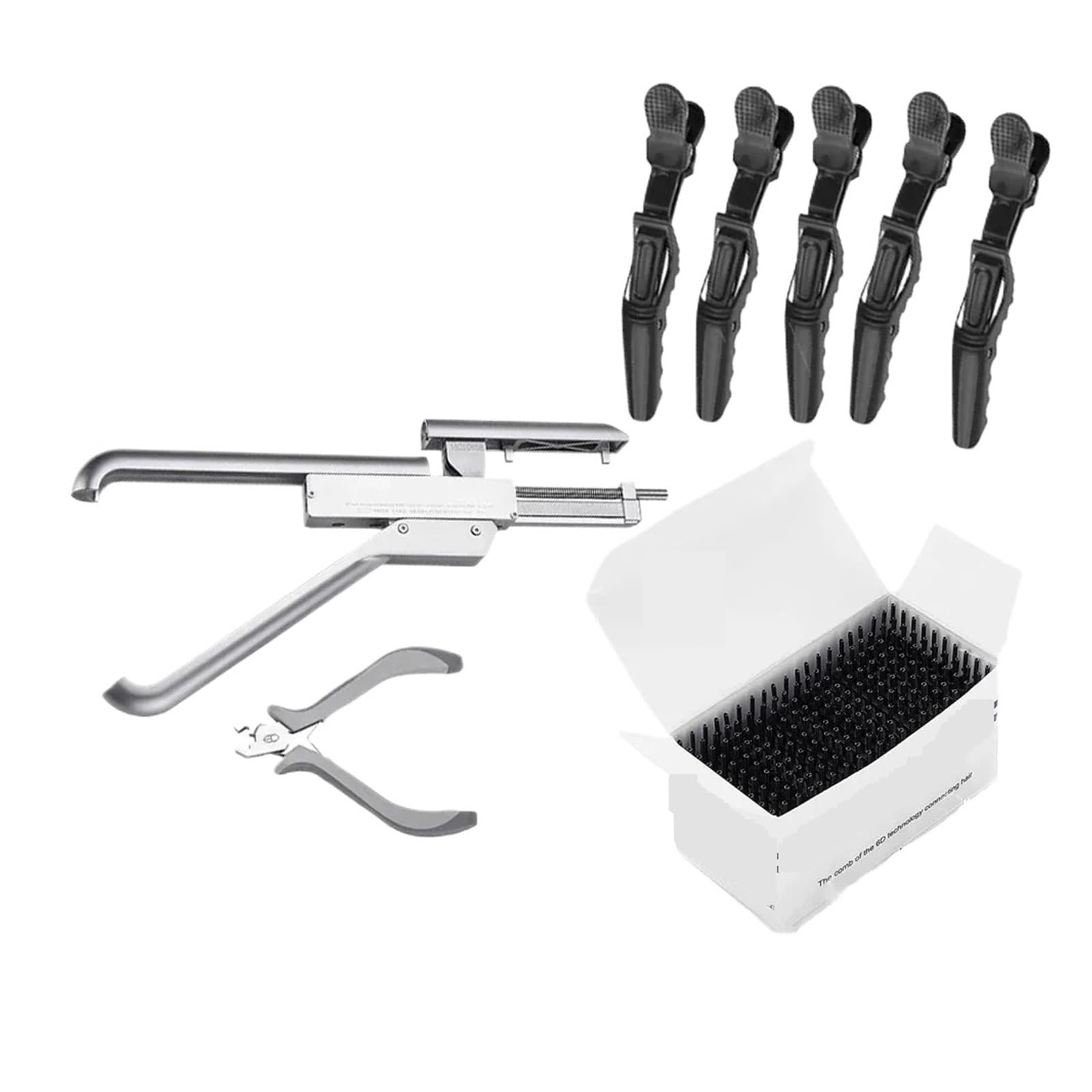 Macchina per le estensioni dei capelli 6D Connettore For Macchina For L'estensione Dei Capelli 6D Strumenti For L'estensione Dei Capelli 6D-1 Fibbia A Clip For Capelli Umani Reali Al 100% For Il Salon