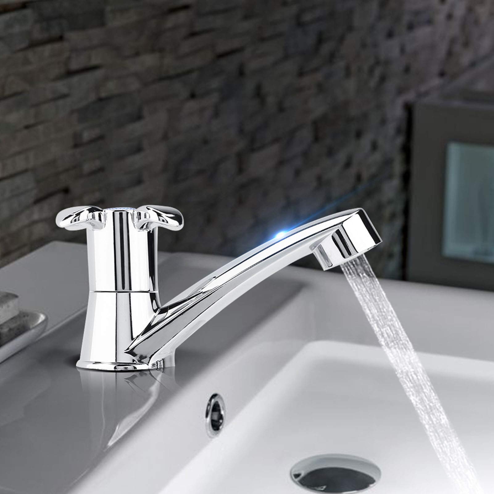 Waterdrop Drinking Water Faucet ABS Plastic Single Cold Faucet Water Tap Bathroom Basin Kitchen Sink Accessories Water Dispenser — view 2