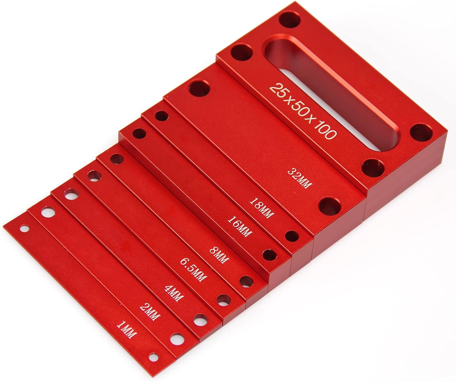 Metric Setup Blocks Woodworking Setup Bars 9 Pcs Precision Aluminum