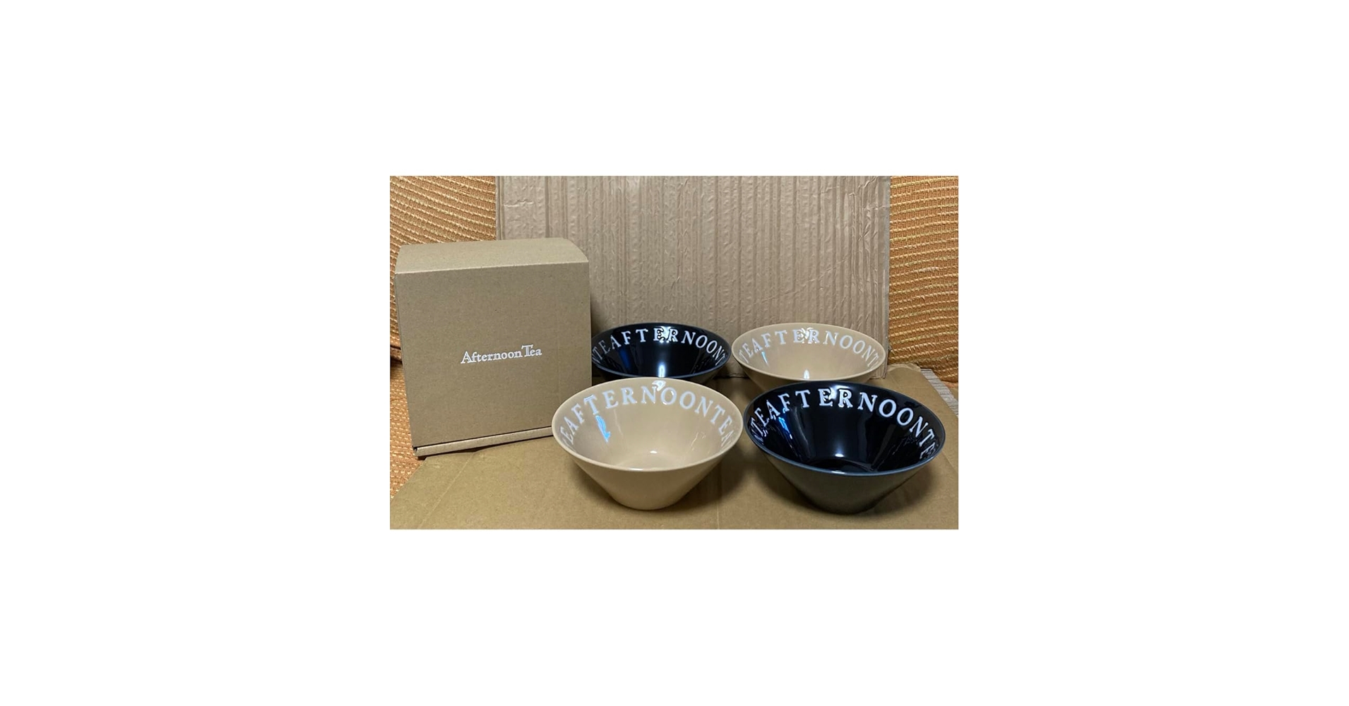アフタヌーンティー　ロゴ　プレート　ボウル　6点セット Amazon.co.jp: アフタヌーンティー ロゴ ボウル afternoontea 皿