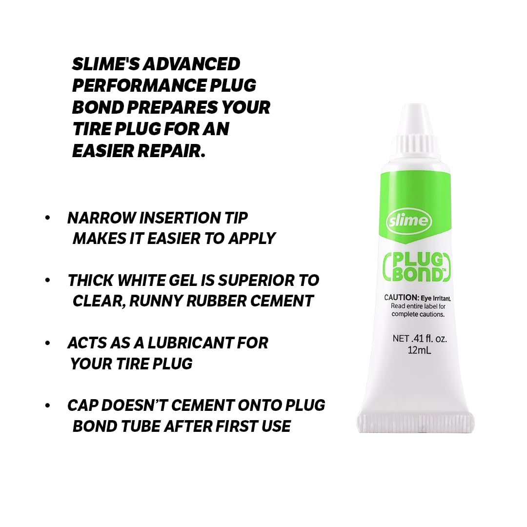 Slime 2040-5 Tire Repair Plug Kit, Deluxe, Contains Strings, Tools and Glue, 11 Pieces - 4