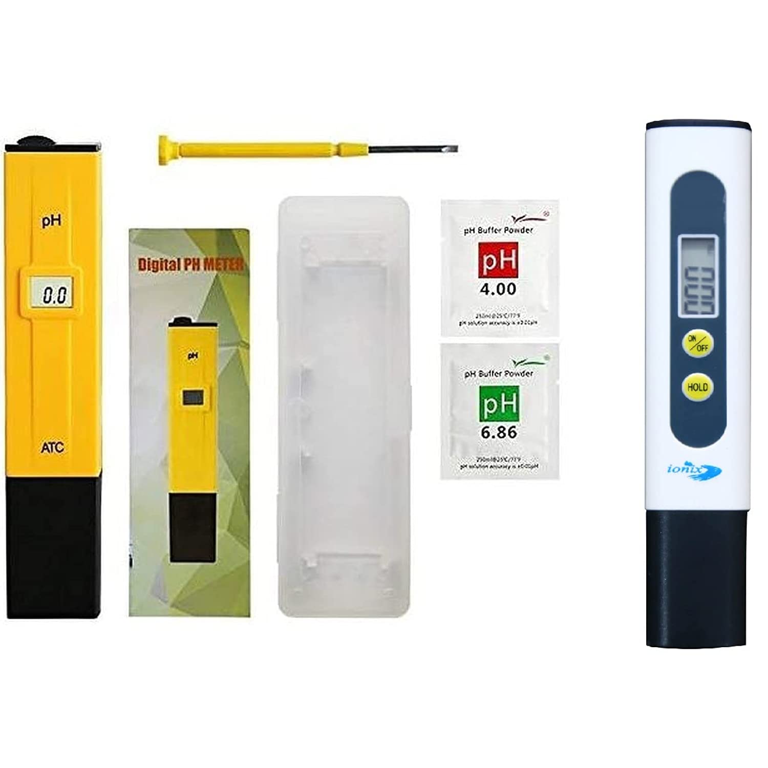 IONIX TDS Meter | ph Meter for Water Testing | ph Meter for Water Testing | High Accuracy with 0.00-14.00ph ph Tester Temperature and Water Quality Test, Swimming Pool with, 2 Buffer Powder Combo Pack (B08KQ98YQX) Amazon Price History, Amazon Price Tracker