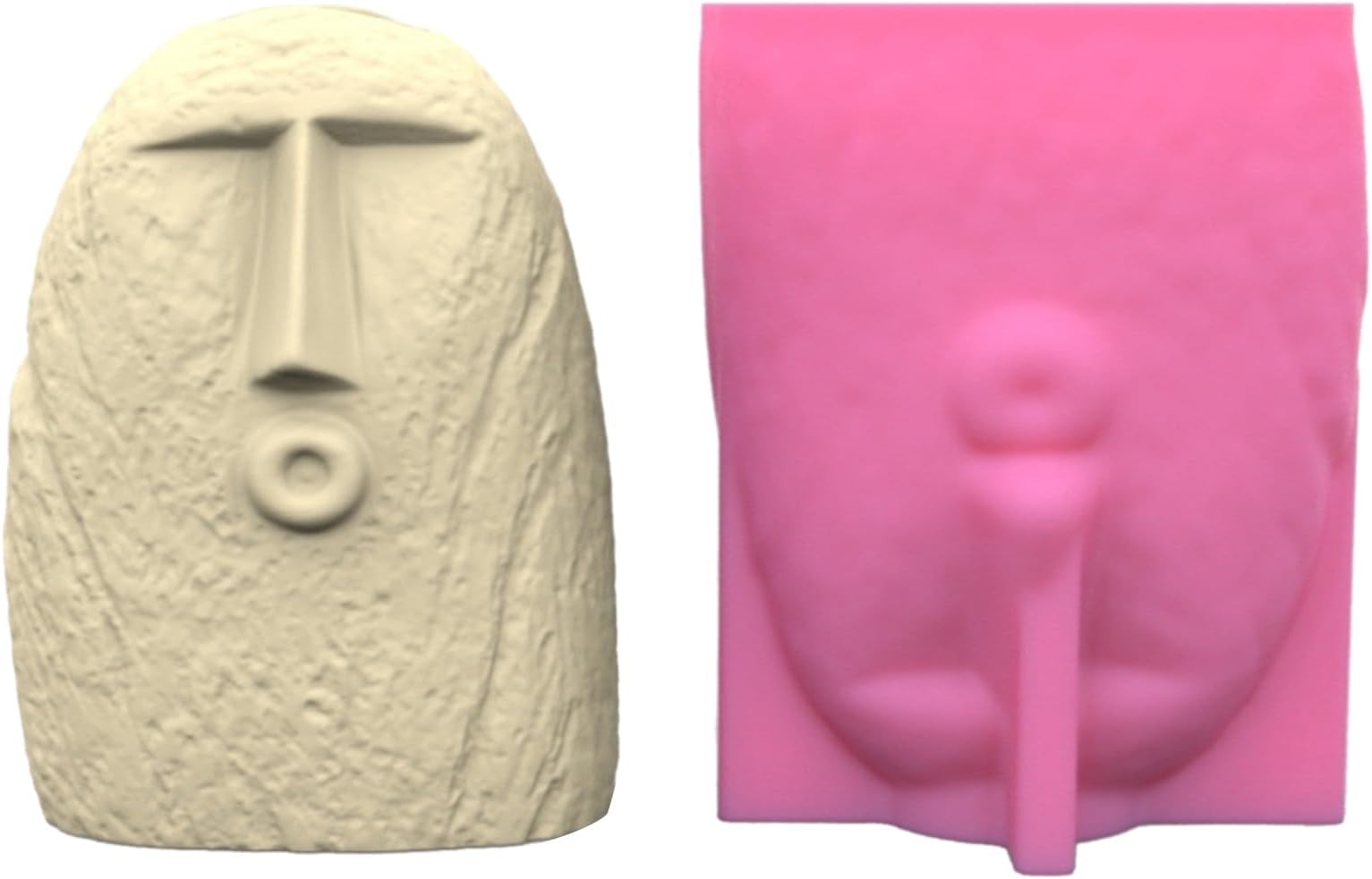 Human Facial Shape Planter Mold Home Decorations Silicone for Flower Pot Concrete Mold Resin Casting Tool Flower Pot Silicone