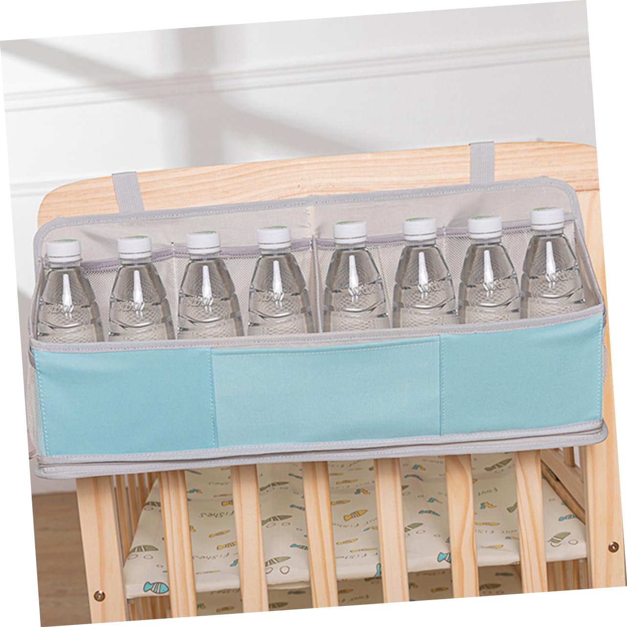 CORHAD Diaper Organizer for Changing Table Premium Hanging Storage Bag for Nursery Versatile Crib Organizer for Diapers Bottles Essentials Durable