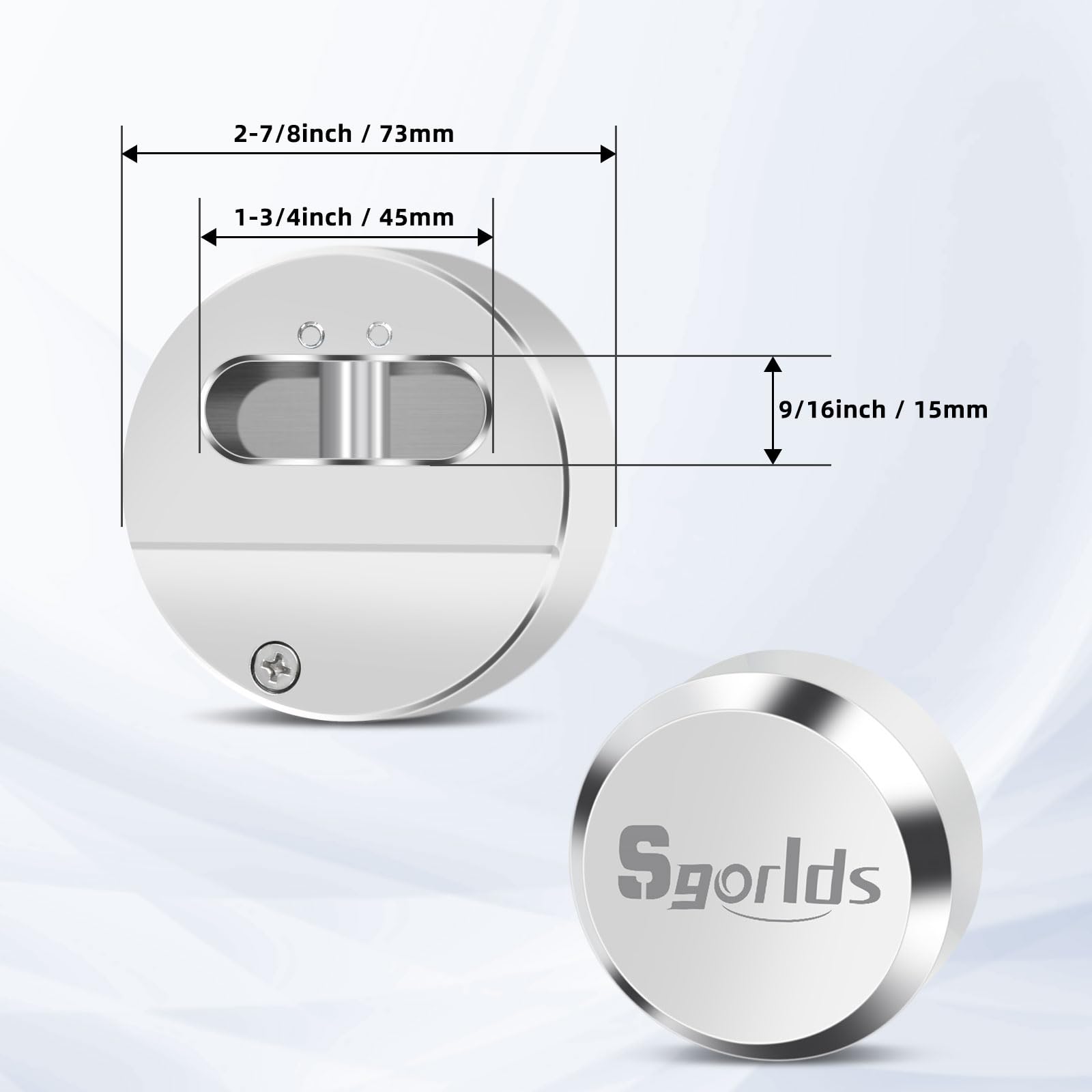 Sgorlds Heavy Duty Hidden Shackle Lock, Hidden Shackle