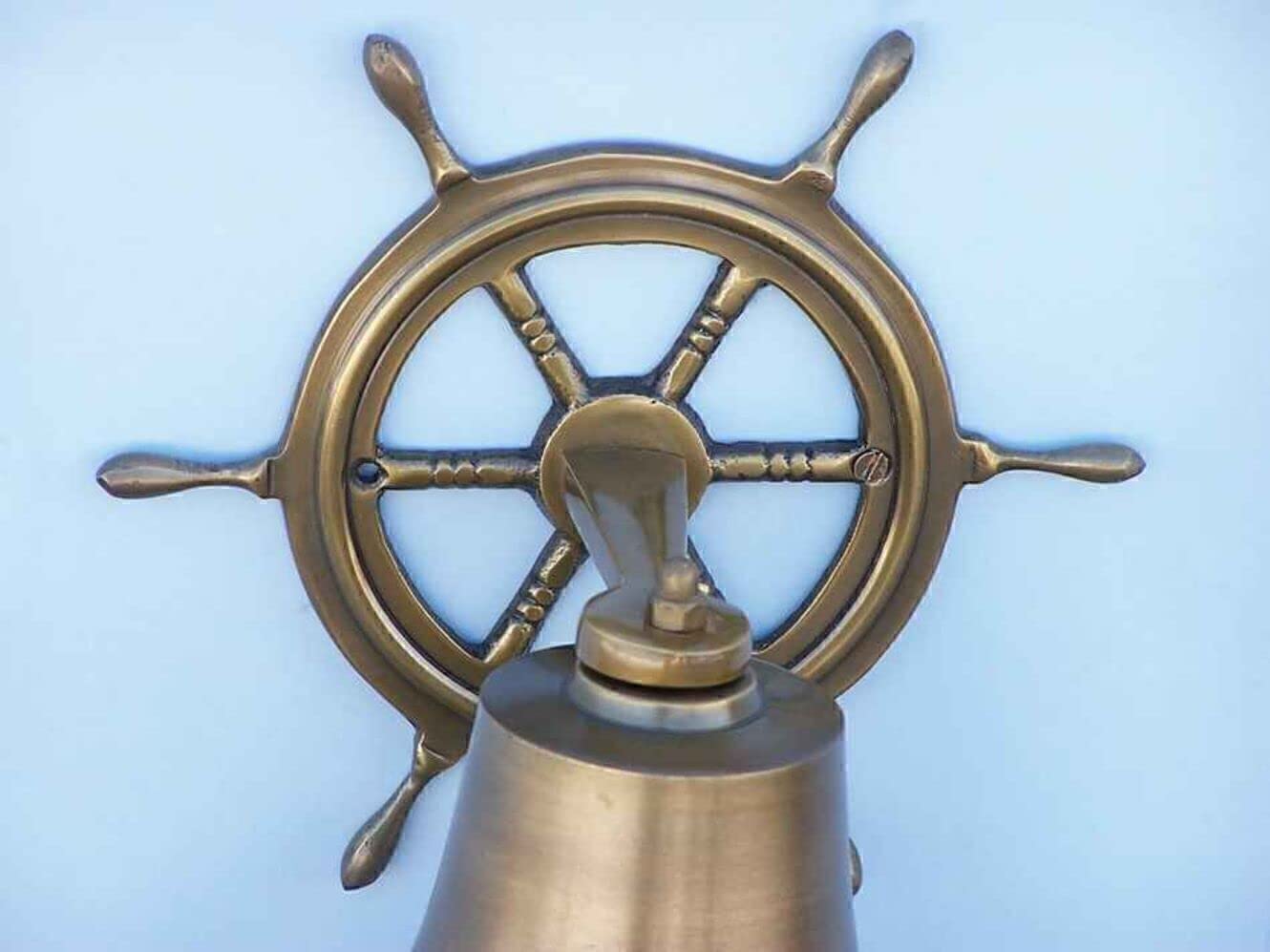 Amazon.co.jp: アンティーク真鍮Hanging Ship Wheelベル8 