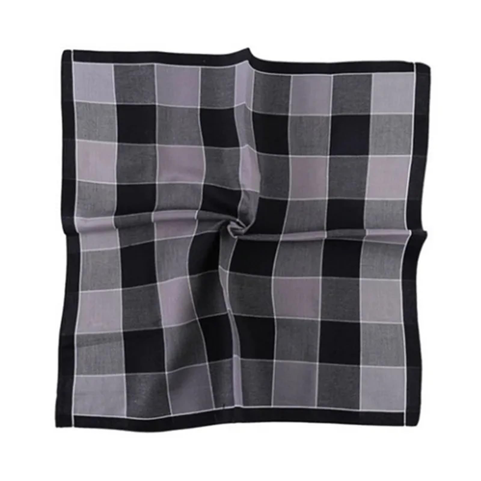 Taschentücher 6 Stück 43 x cm quadratische Baumwolle dunkle Farbe gestreift kariert Männer Taschentuch Hochzeit Party Business Taschentücher