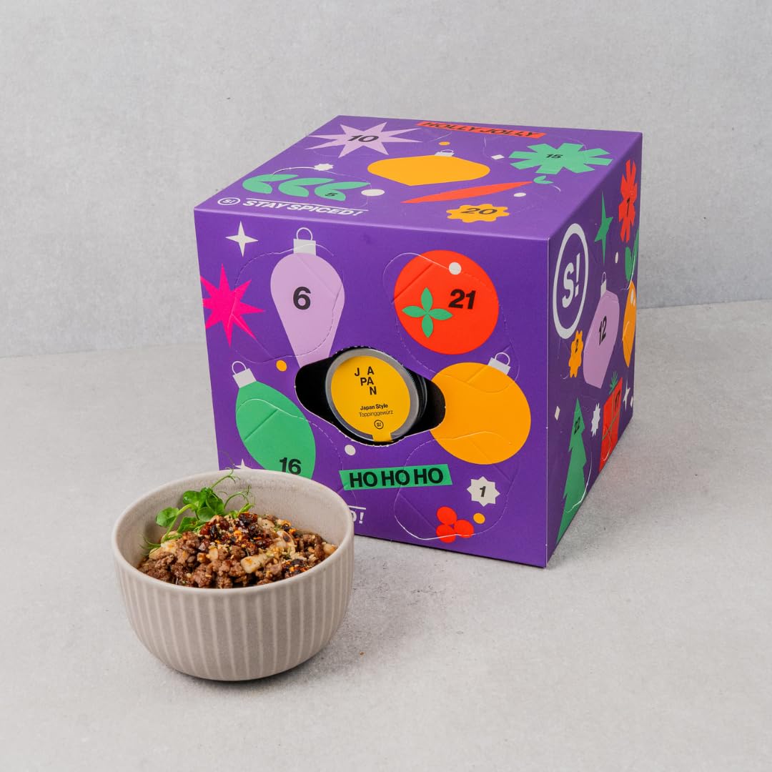 STAY SPICED ! Gewürz Adventskalender 2026 SPICE CUBE Mini mit 24 Gewürzen