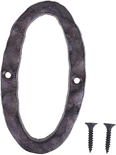 DECHOUS Rustic Decor Home Address Number Letter a Decor DIY House Number Signs Cast Iron Number Room Gate Number Decorative Signs The Sign Decorate Metal Wall Decoration Self Made