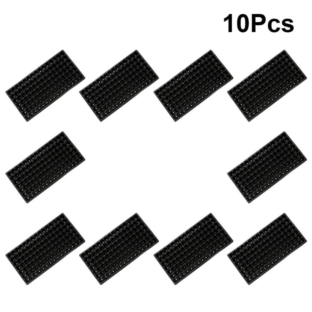 10 bandejas para semillero de Semillas, 105 células, bandejas de germinación de Semillas, bandejas de Inicio de Semillas, bandejas para Cultivo de Plantas (, 90 g)