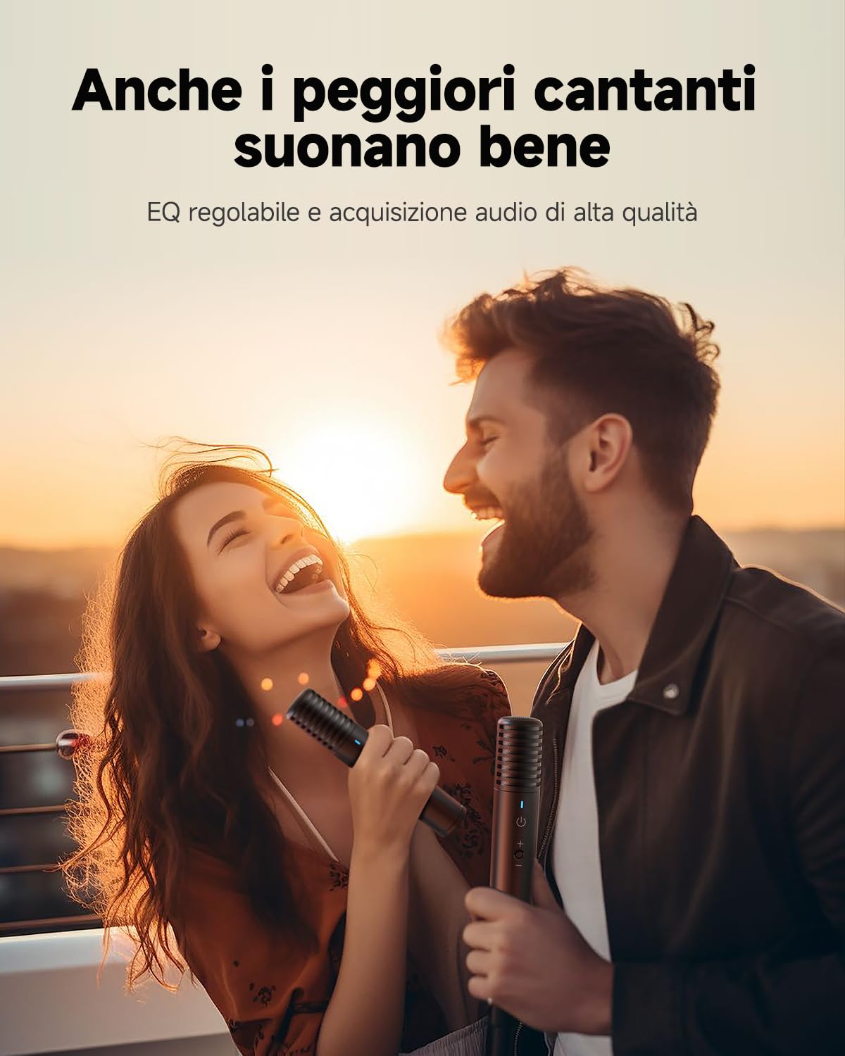 Macchina per karaoke per adulti con display testi, schermo 13,3 pollici, karaoke tutto in uno 2 microfoni wireless (nascosto autocarica), altoparlante