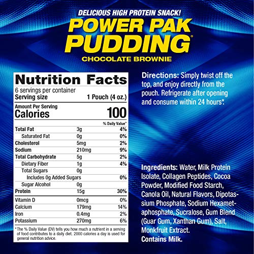 Mhp Power Pak Chocolate Pudding Pouches Buy Online In Canada At Desertcart