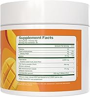 Vista 3 de Santo Remedio Colon Plus, Limpiador de Colon, Suplemento Dietético de Fibra de Cáscara de Psyllium y Probióticos, 30 Porciones, Sabor a Mango