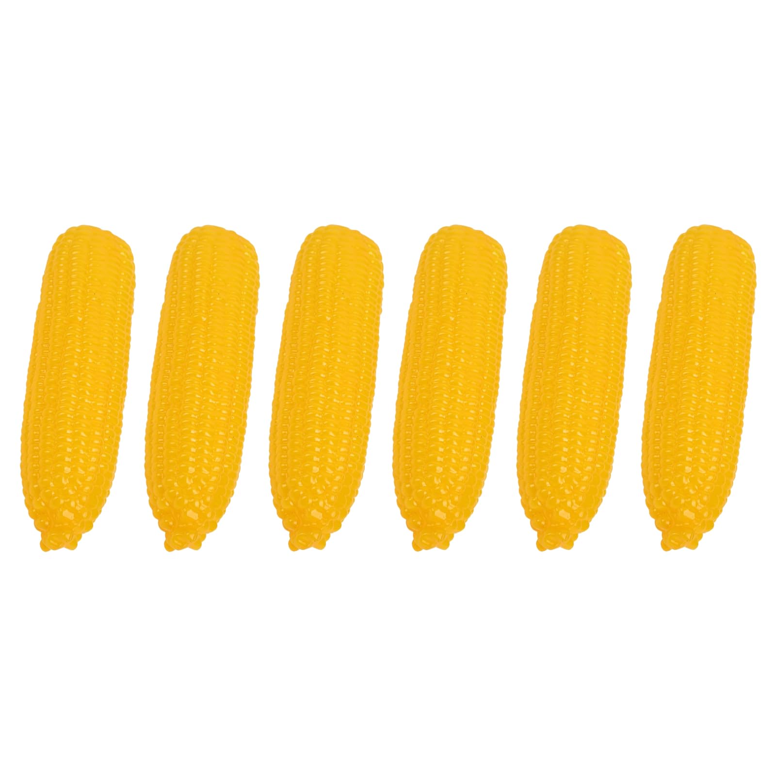 HDOYTXXM Artificial Corn 7-7.87Inch Vegetable Decoration Realistic Fade Resistant for Basket Display Thanksgiving Decoration 6Pcs Realistic Corn Model