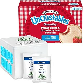 Peanut Butter & Strawberry Jam Sandwiches, 15 count (Frozen) - Pack of 2 (total 30 pieces)