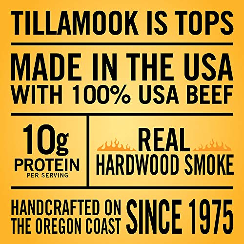 Tillamook Country Smoker Tillamook Real Hardwood Smoked Old Fashioned Silver Dollar Beef Jerky 13.5oz Resealable Jar
