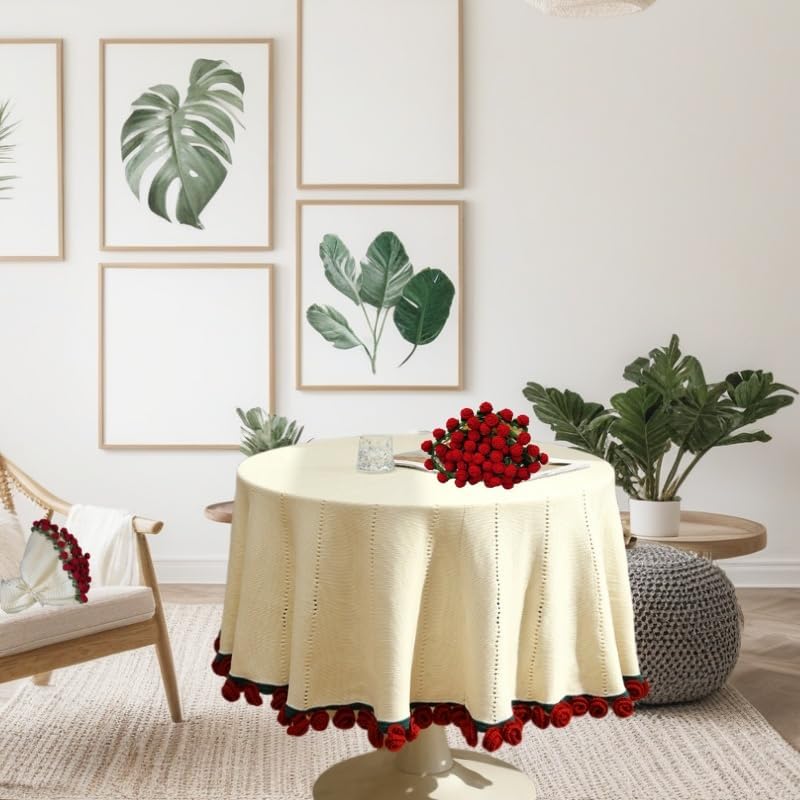 Valentine's Day Handmade Crochet Bellflower Bouquet Blanket,Romantic Knitted Rose Floral Throw Blankets Sofa Blankets,Luxury Crochet Flower Roses Blankets for Mom, Wife (Bellflower-Pink, 43.3 in) - Image 5