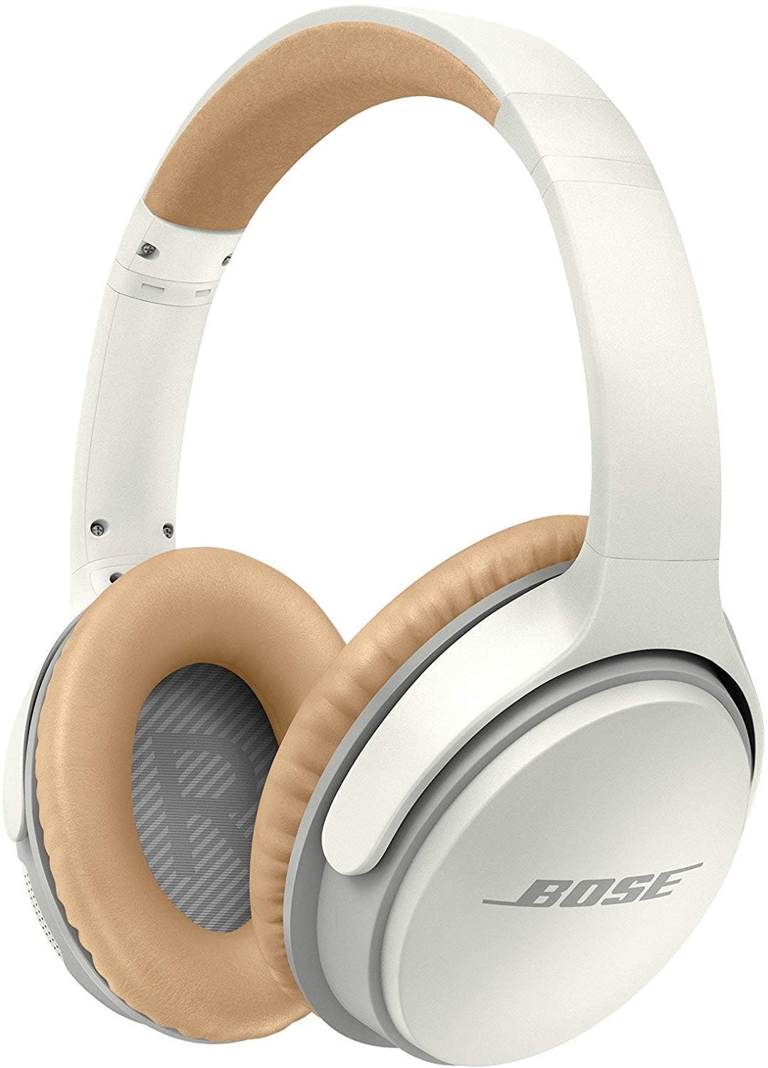 white wireless headphones around-ear Bose SoundLink II