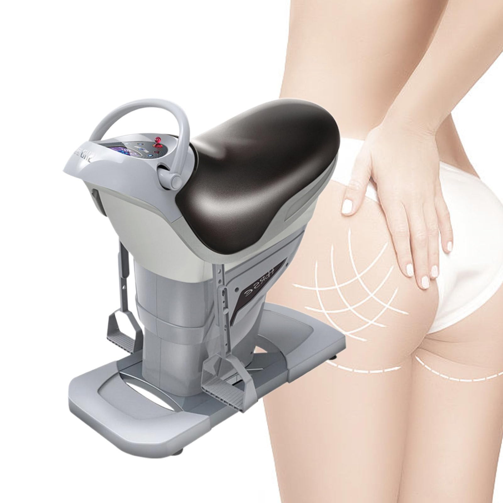 Máquina eléctrica para Montar a Caballo, Plataforma vibratoria Booty Sprout para Interiores, Equipo de Entrenamiento para Caderas y piernas en casa, rodamiento de 120 kg
