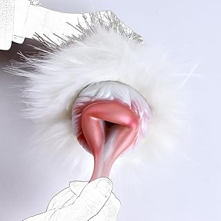 Monster Snowfox Male Masturbator Cup 6.3in Depth Lifelike V aginal Texture Channel, Manual Male Stroker Reusable Handheld Pocket Pussies Masturbation Sleeve Blowjob Adult Sex Toys