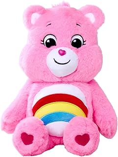Simba Osos Amorosos - Mimosa 35 cm en Caja, Peluche Rosa con Arcoíris en la Barriga, Fomenta la Esperanza y el Optimismo, A Partir de 0 Meses (6305878000)