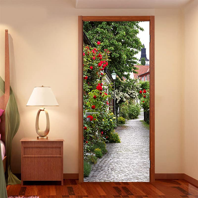 Affiche de porte en PVC pour créer une ambiance nature dans la chambre