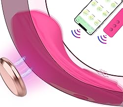 Vibrador deslizante de mariposa portátil con aplicación y control remoto, vibrador Bluetooth para parejas, mini vibrador portátil con 10 modos para su clítoris vaginal, juguete sexual con clip