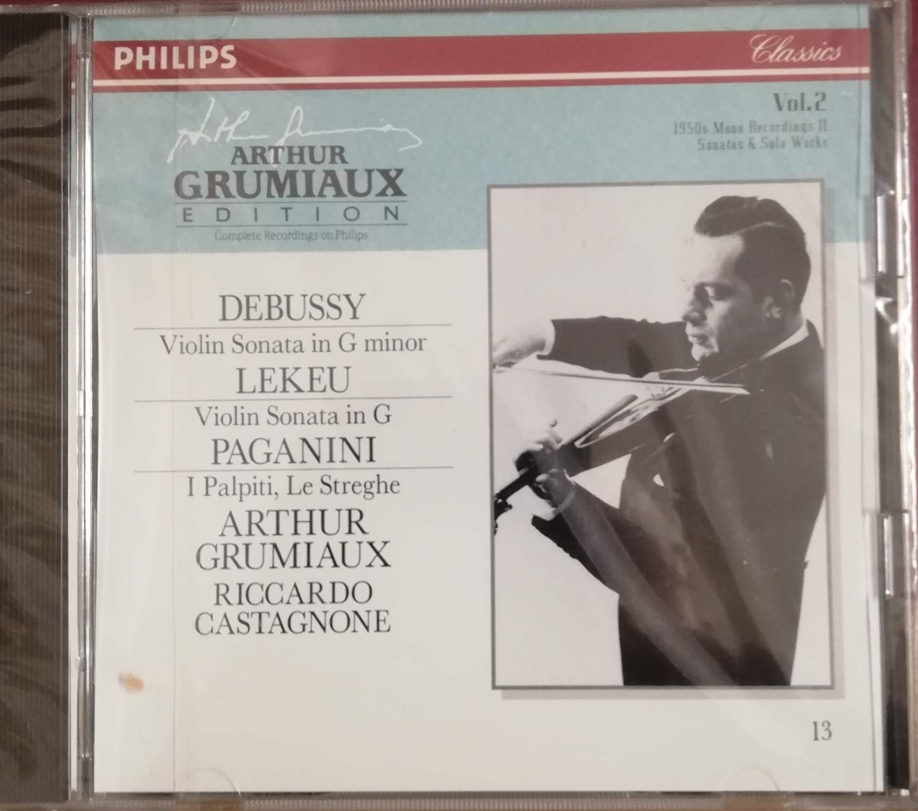 Early Recordings Grumiaux,Arthur, Debussy, Claude, Lekeu, Schubert