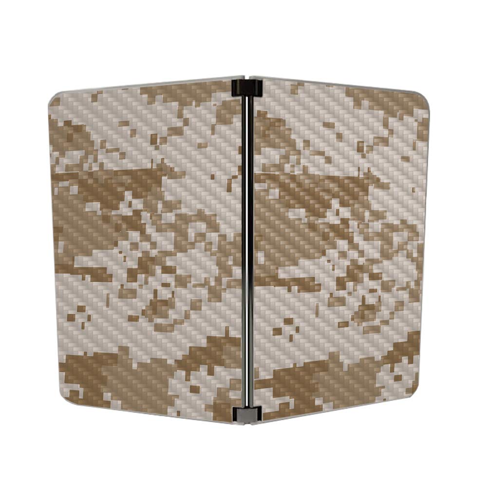 MIGHTY SKINS MightySkins Carbon Fiber Skin for Microsoft Surface Duo - Desert Camo | Protective, Durable Textured Carbon Fiber Finish | Easy to Apply, Remove, and Change Styles | Made in The USA