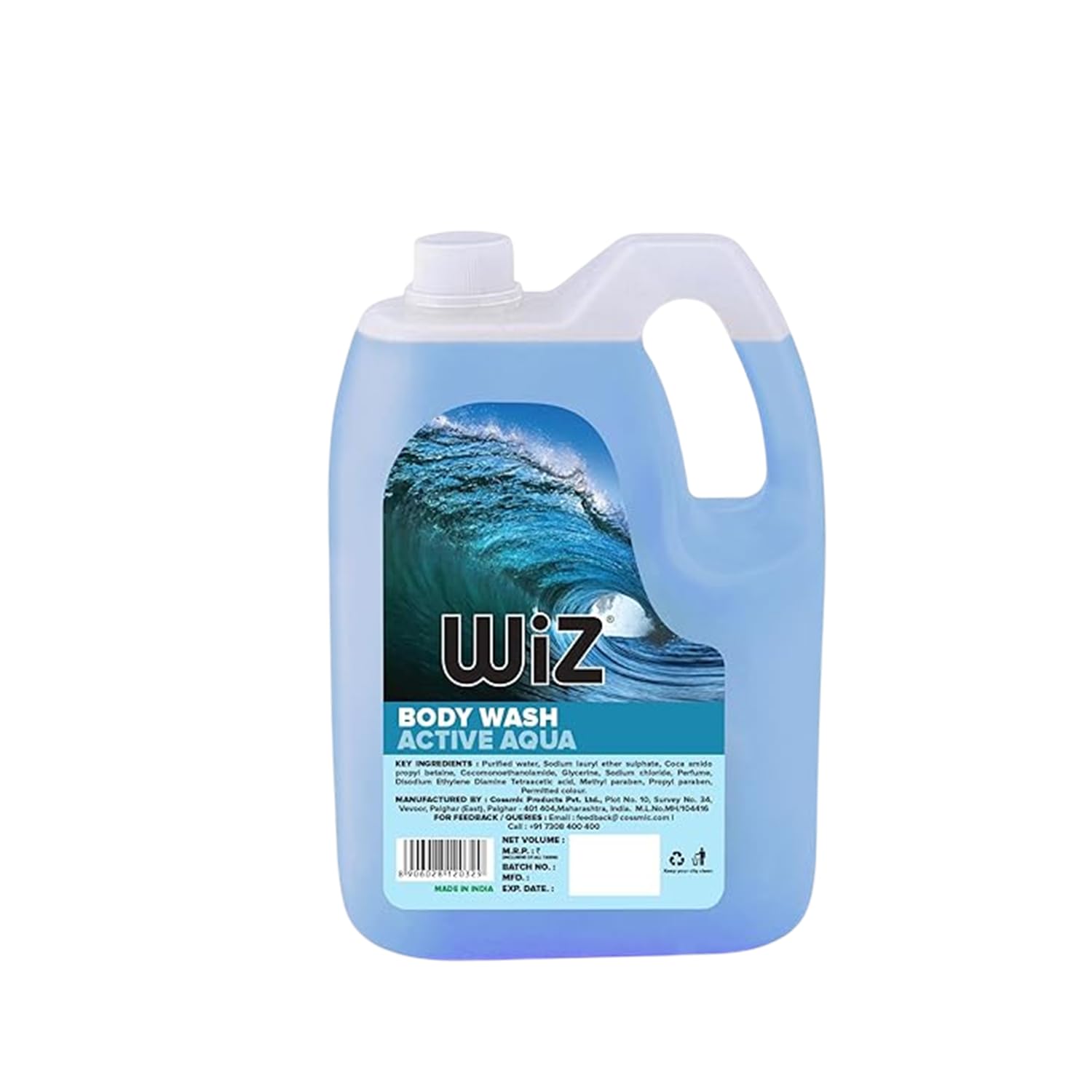 Wiz Active Aqua Body Wash 5L | Refreshing Hydrating Formula | Long-Lasting Freshness | Gentle on Skin | Suitable for All Skin Types | Family & Salon Pack-image-47