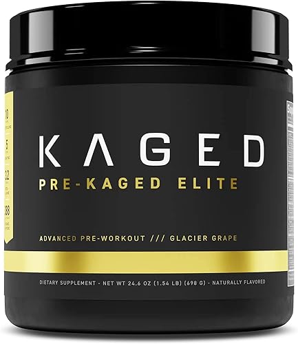Vista 31 de Kaged Pre Workout Elite Stim Free Powder Cherry Limeade Pre-entrenamiento con creatina, beta alanina, L-citrulina, BCAA Sin cafeína