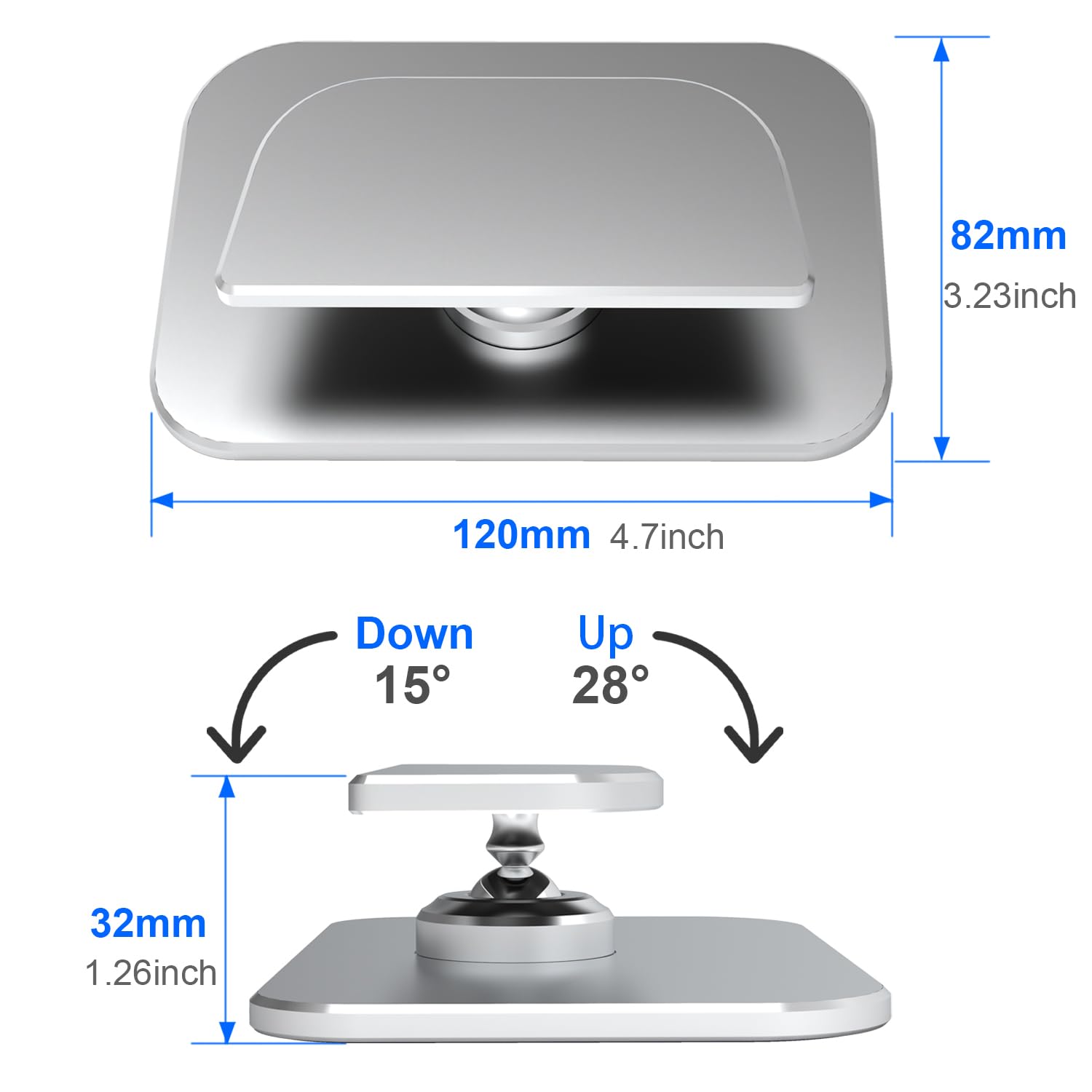 Echo Show 8 2e Génération Support Pour Echo Show 5/8 - Rotation 360° - Base Antidérapante Amazon Echo Show