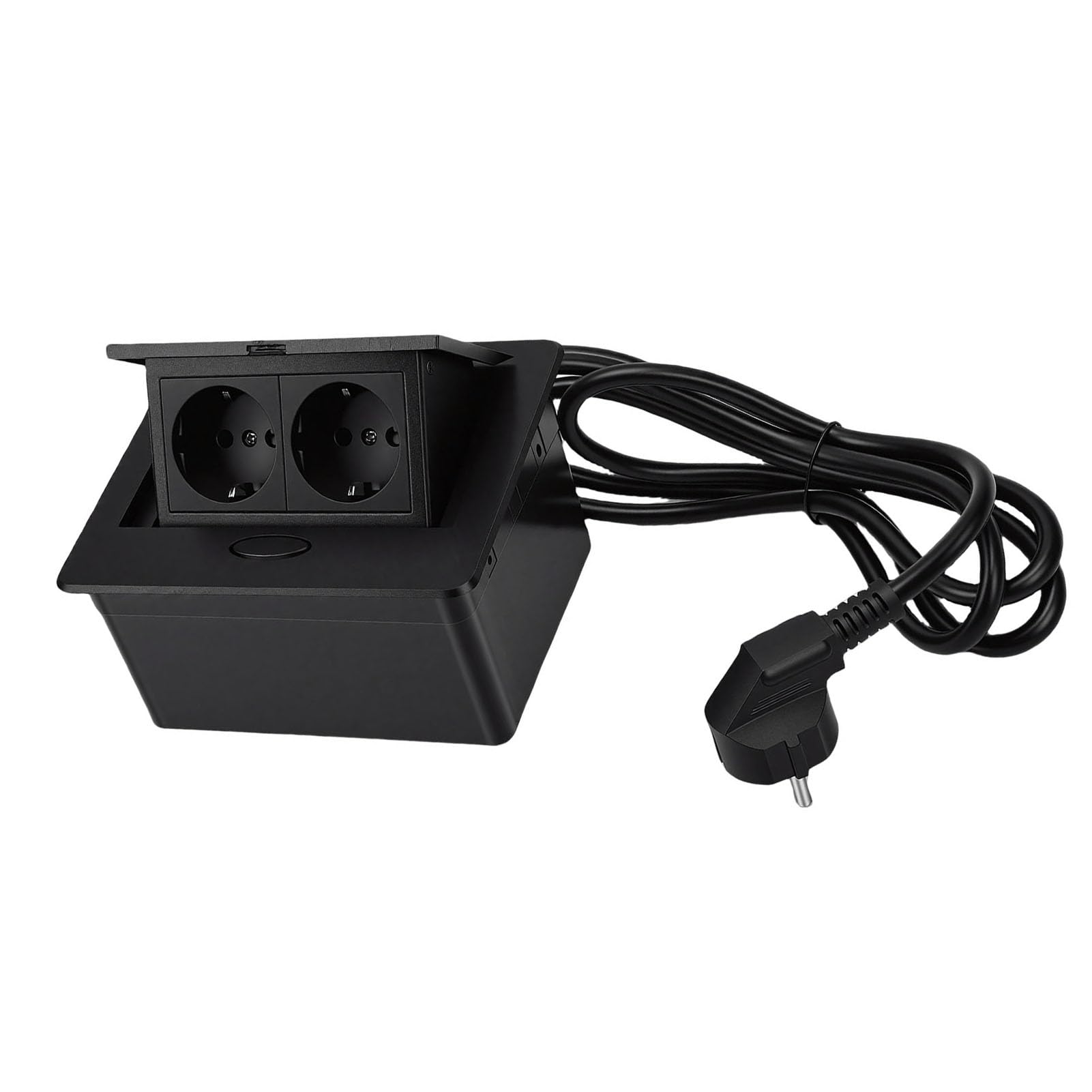 Hyuduo Toma de Corriente Emergente Empotrada con Indicador LED y Panel