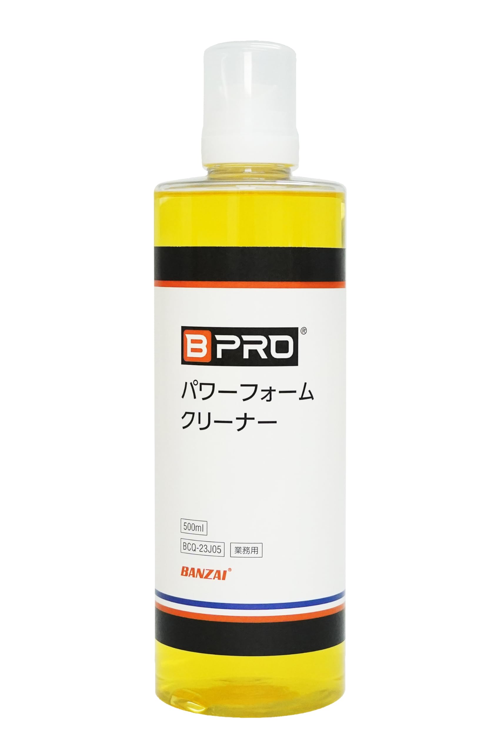 BPRO 水垢シャンプー パワーフォームクリーナー 500ml 強力アルカリ洗浄 洗車 下地処理 水アカ コンパウンドフリー スノーフォームランス対応 水アカや頑固な油汚れ 濃縮タイプ