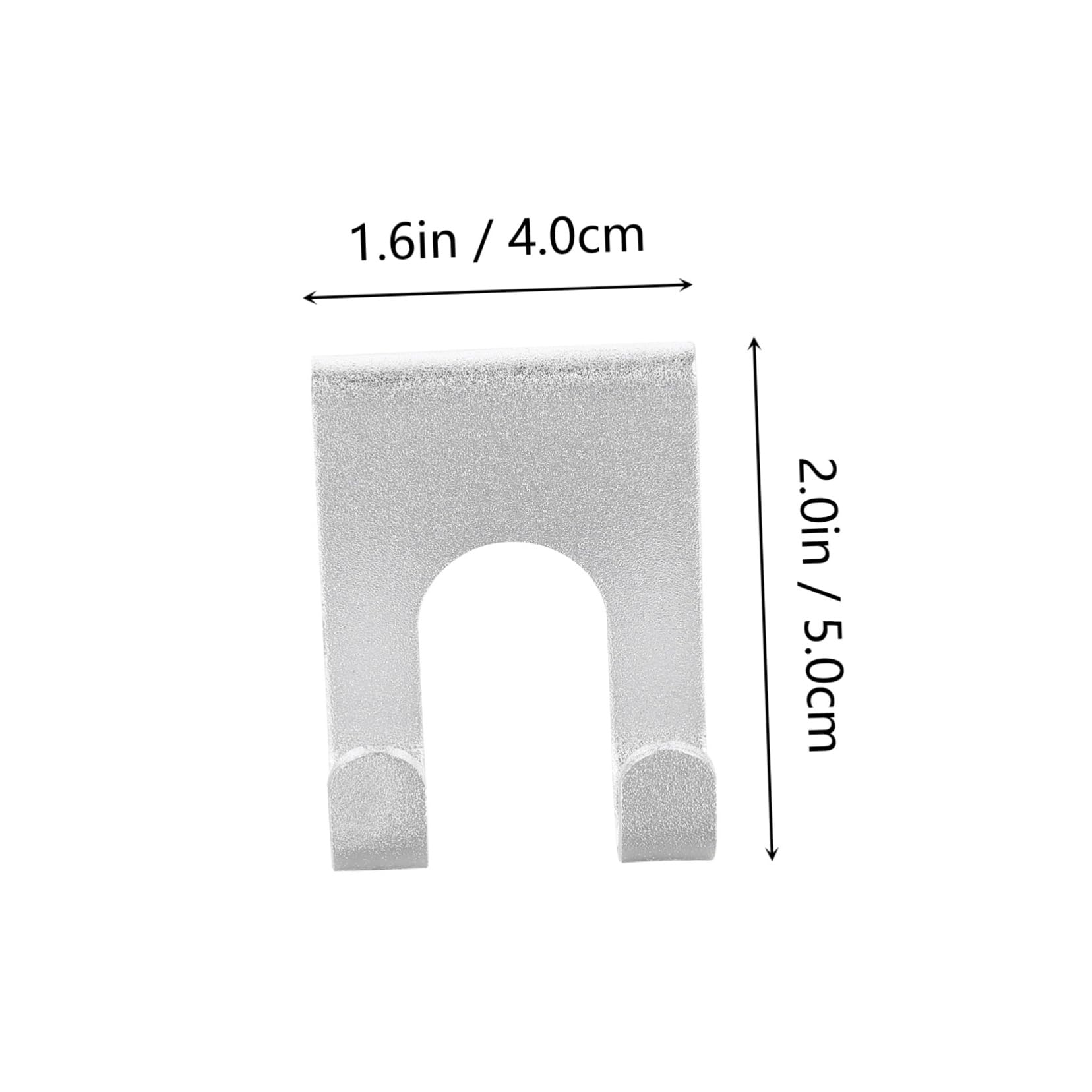 Artibetter 2 Set Di Ganci Adesivi in ​​alluminio Ganci Portaoggetti Resistenti A Doppio o Portaoggetti Da Parete Per Cucina 8 Pezzi * 2