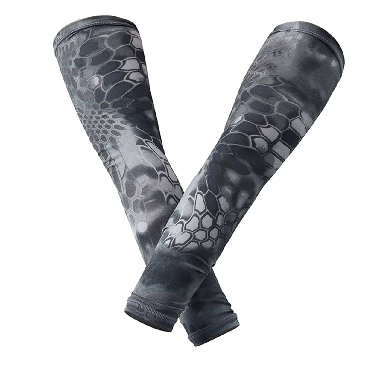 xsby Microfiber Stretchy Arm Sleeves, Skin Aircraft Protectors for Sensitive Skin Protect from Tears & Bruising Black XL