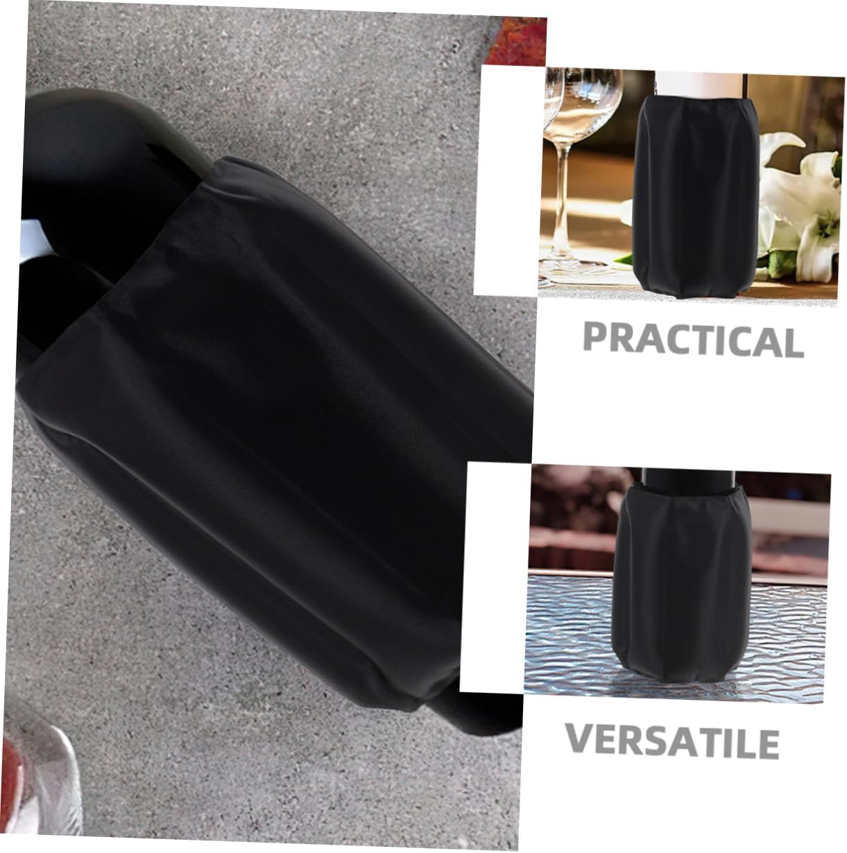 SOLUSTRE 2pcs Reusable Wine Bottle Ice Pack Can Cooler Insulated Wine Bottle Chiller