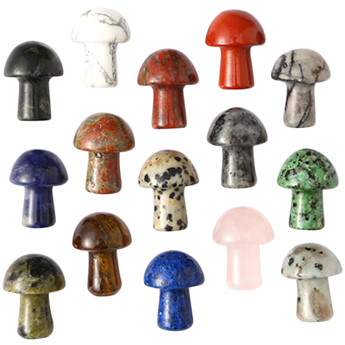 Abaodam 45stücke Teiliges Mini Kristall-pilz Deko Aquarien Und Mikrolandschaften Bunte Kristallornamente Für Zimmerpflanzen Garten Und Fotografie Für Bastel Und Sammlerfreunde